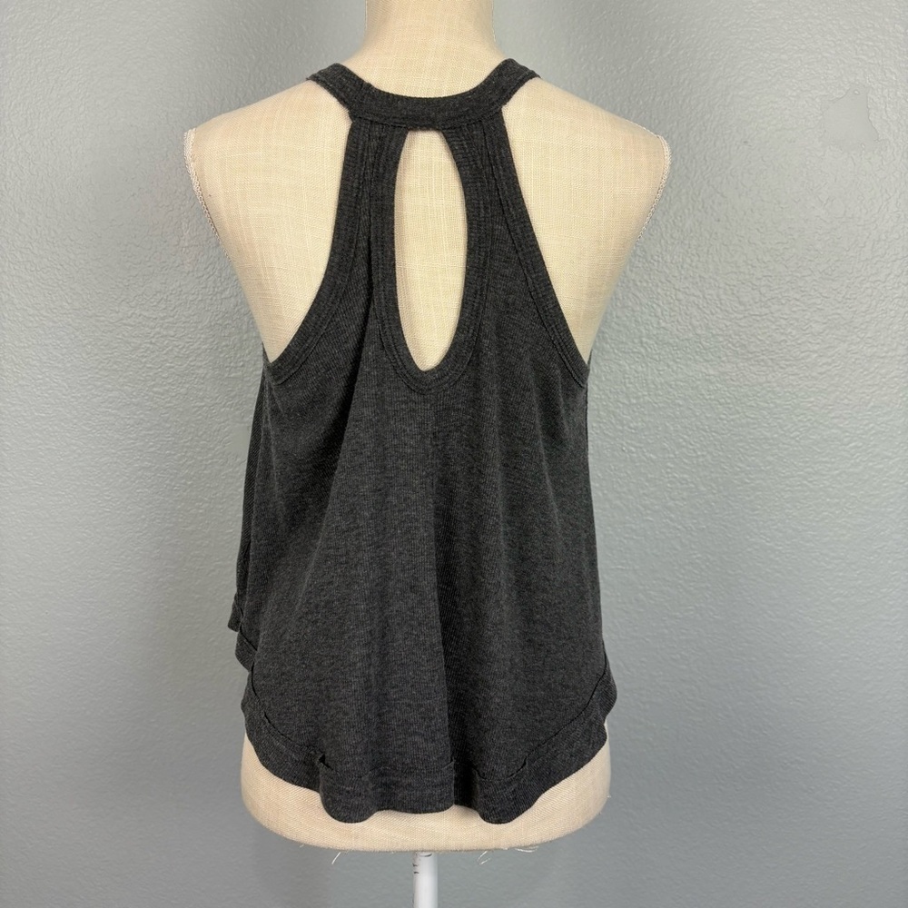 WE THE FREE Swing Tank Racerback Dark Gray XS Boho Feminine Minimalist Flowy - Picture 3 of 6